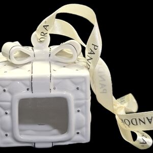 Pandora White Gift Box Ornament